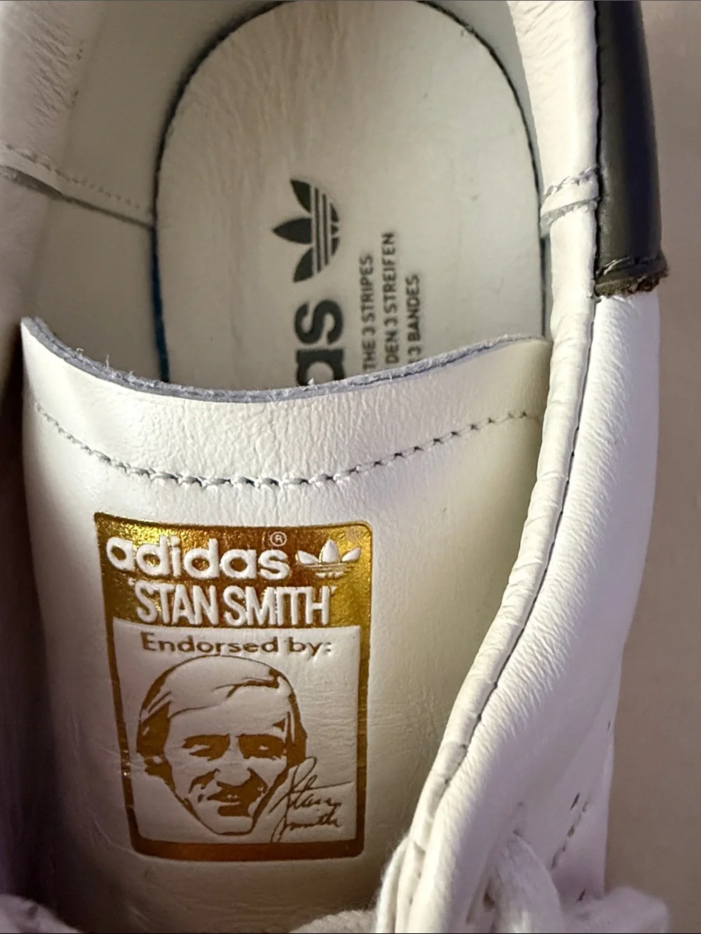 adidas stan smith Lux off white and olive leather